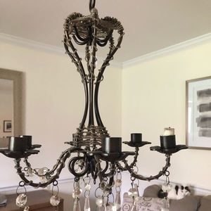 Decorative floral crystal chandelier